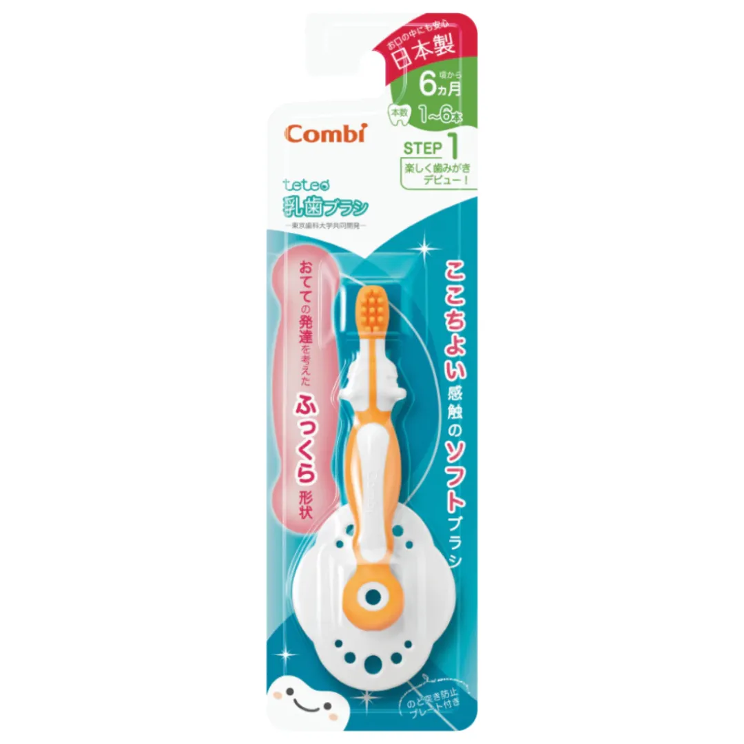 Combi Baby Teteo Baby First Toothbrush Step 1 (6m )