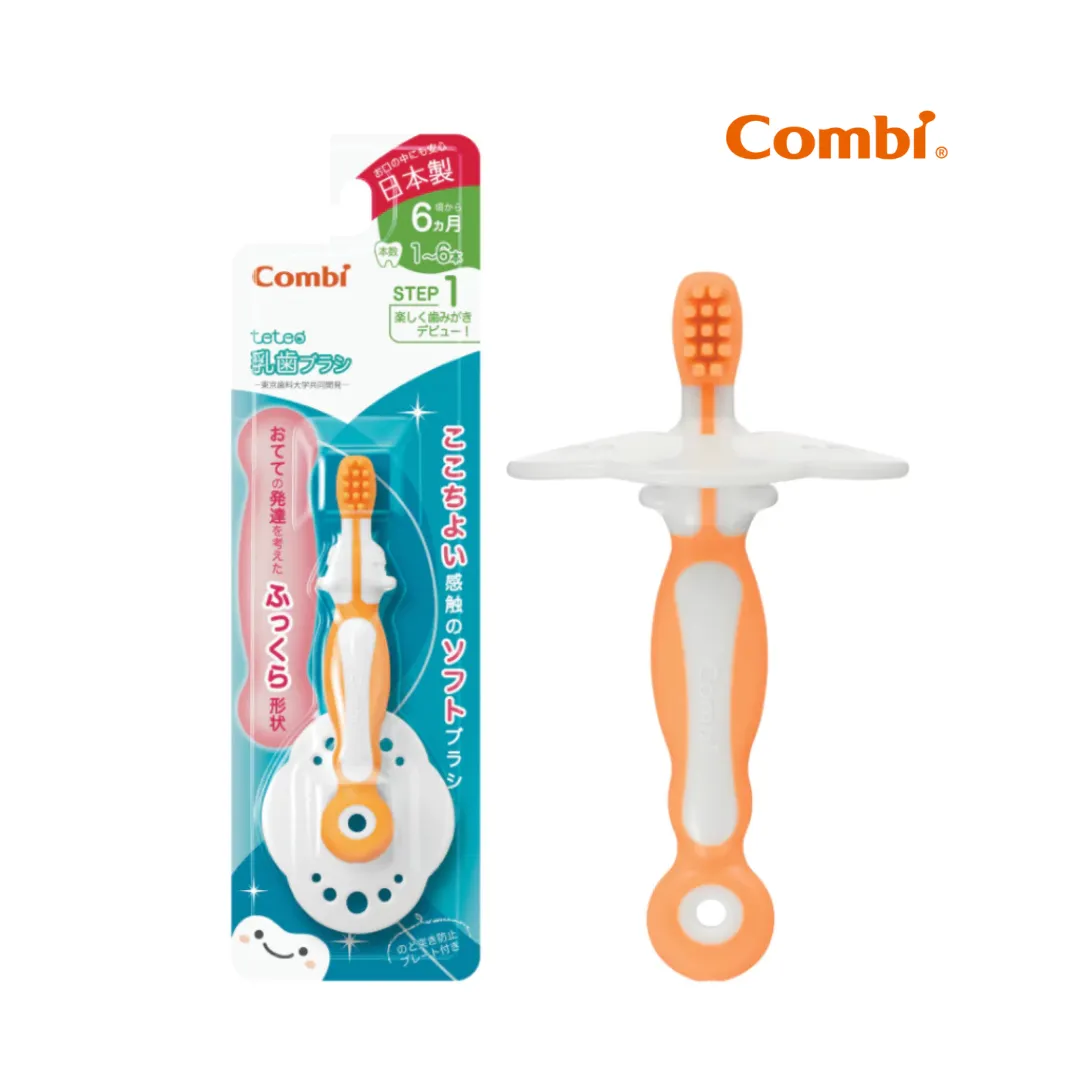 Combi Baby Teteo Baby First Toothbrush Step 1 (6m )