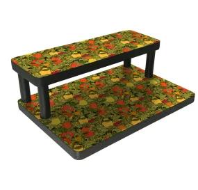 Counter Caddies™ - "Fruits and Vegetables" Themed Artwork - Straight Shelf - 12" Length