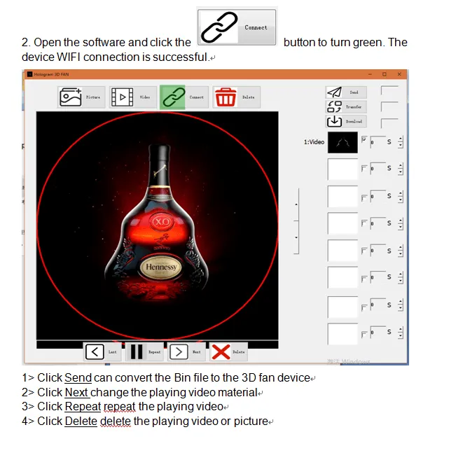 Crony 5D hologram Led fan with APP  Advertising LED display Holographic Imaging Naked Eye AD Fan