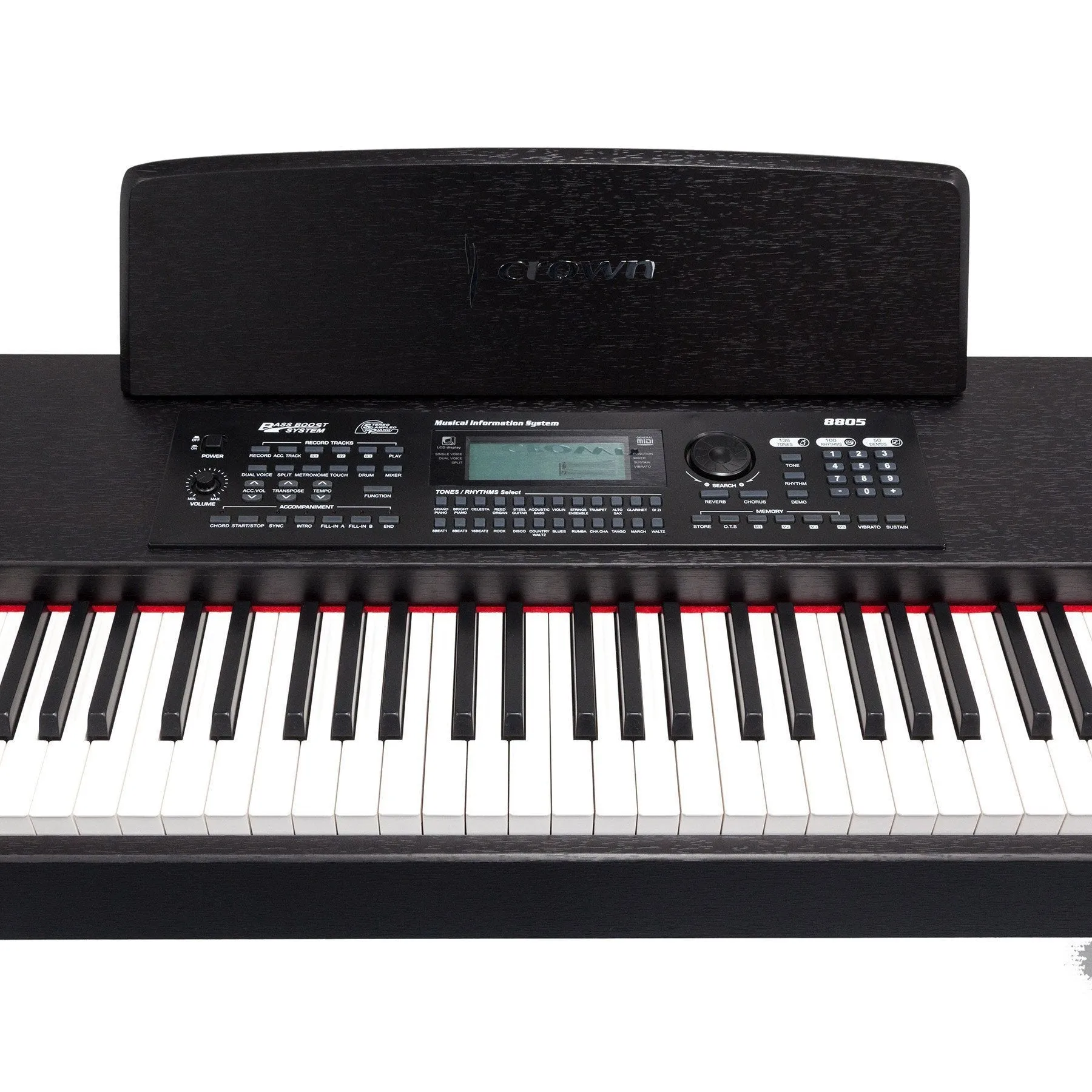 Crown 88-Key Hammer Action Compact Digital Piano (Black)