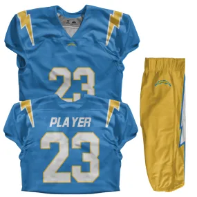 Custom Football Uniform (Youth) - Chargers