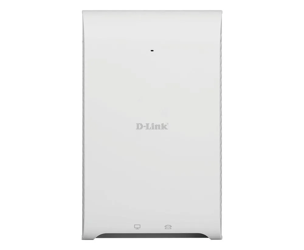 D-LINK Nuclias Connect AC1200 Wave 2 Wall-Plate Access Point | 300Mbps | 867Mbps | 802.3af (DAP-2620)