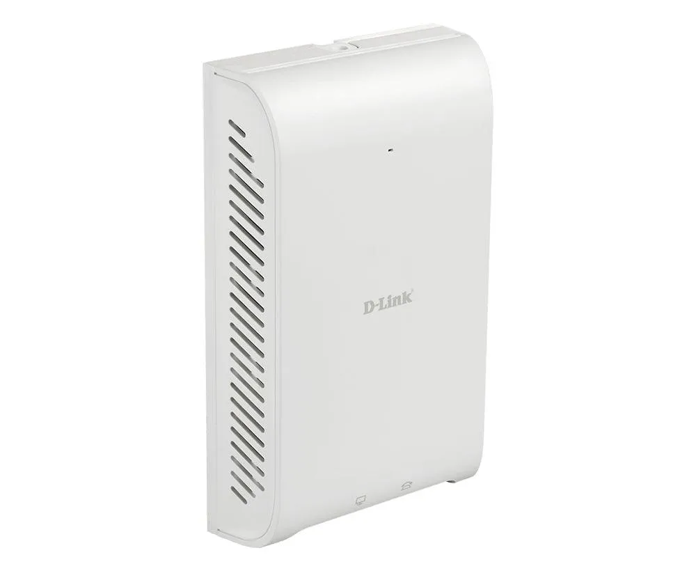 D-LINK Nuclias Connect AC1200 Wave 2 Wall-Plate Access Point | 300Mbps | 867Mbps | 802.3af (DAP-2620)