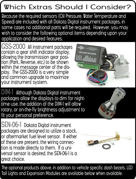 Dakota Digital VHX Universal Recessed Oval Gauges