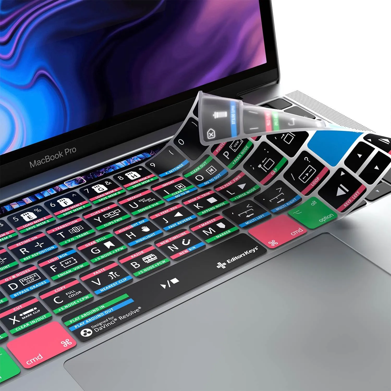 DaVinci Resolve Keyboard Covers for MacBook and iMac