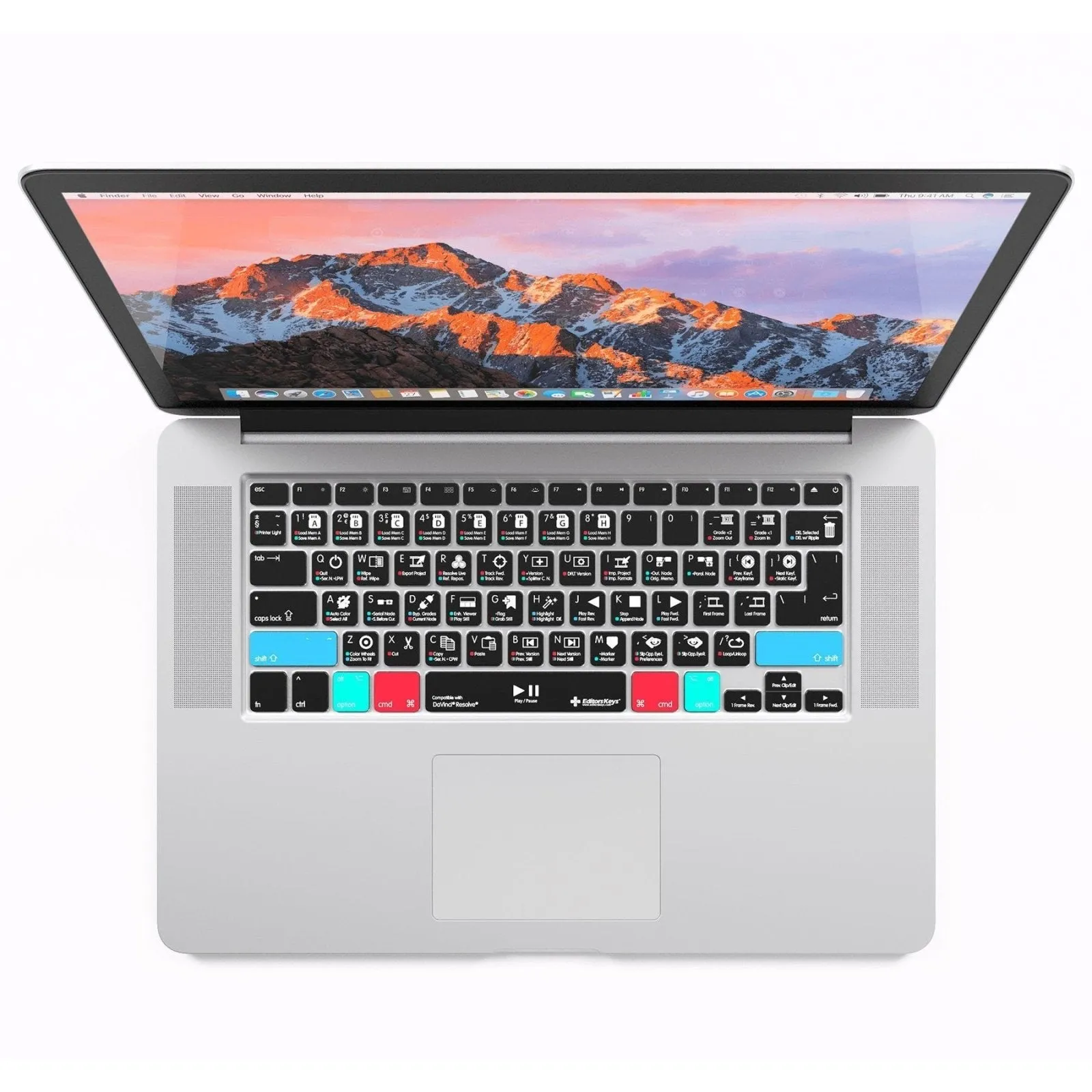 DaVinci Resolve Keyboard Covers for MacBook and iMac