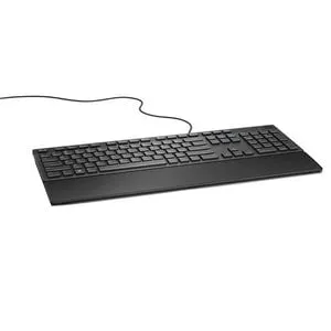 Dell Multimedia Keyboard (US English) - KB216 - Black; Retail Packaging - Cable Connectivity Play/Pause, Rewind, Fast-forward, Volume Control Hot Key(s) - English (US) - Black