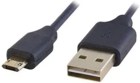 Devicewear USB-MICRO3-BLK Reversible Micro USB Charge & Sync Cable (Black)