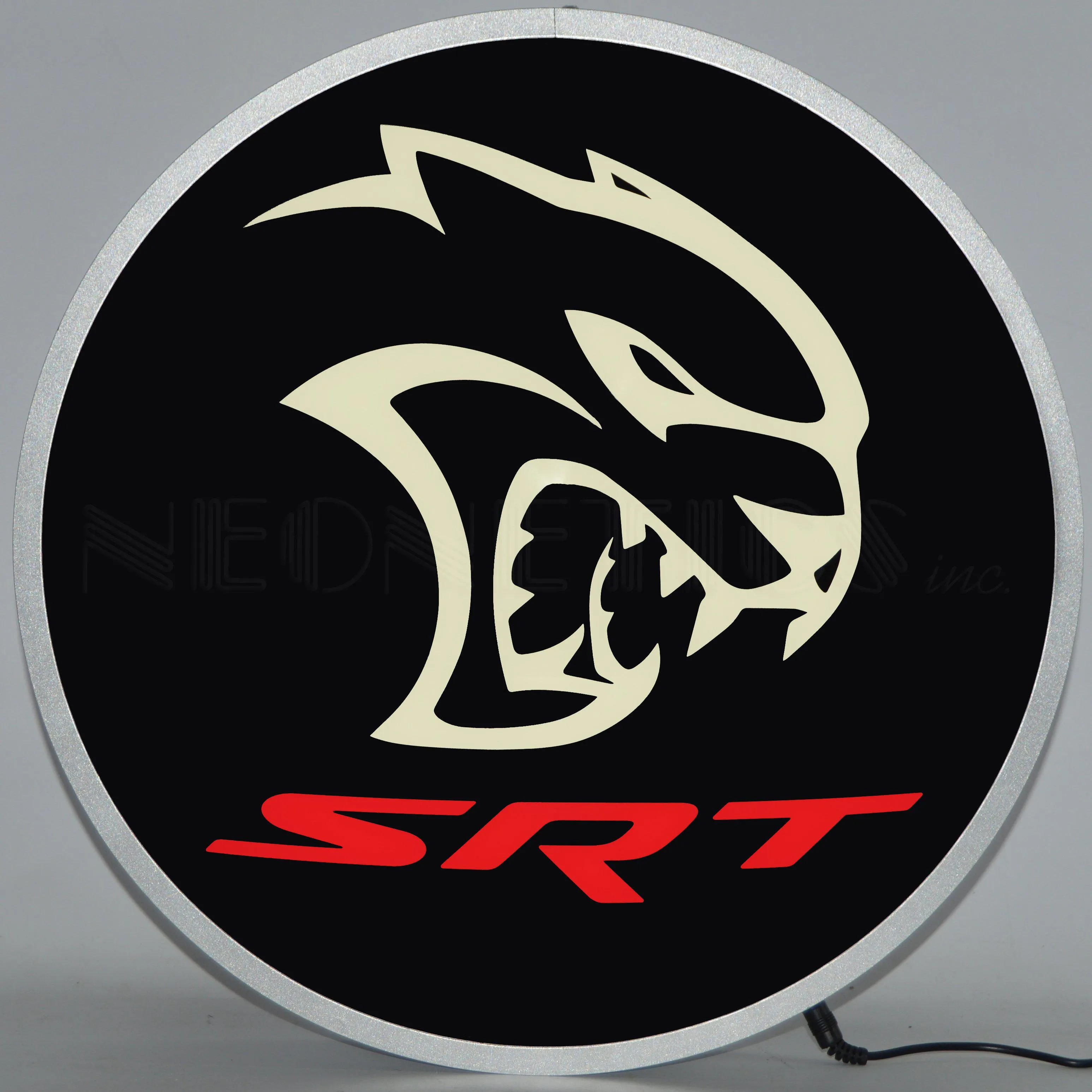 Dodge Hellcat SRT Backlit LED Sign (15")