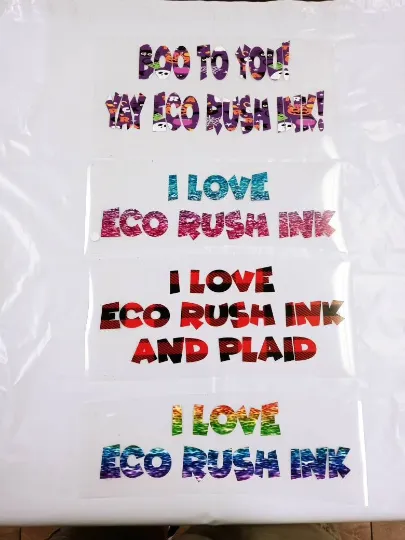 Eco Rush Ink 100ml Size Bottles (Full Set or Single Bottles)