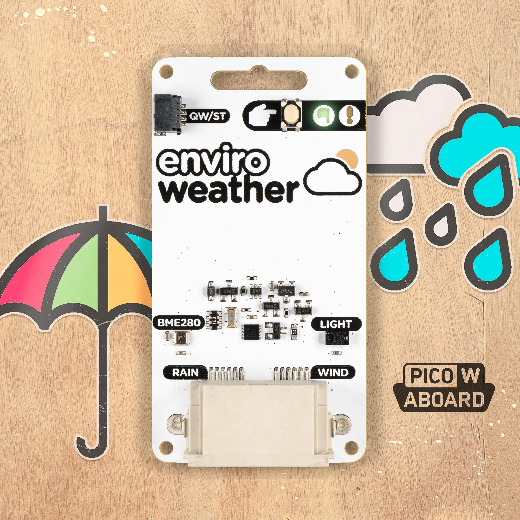 Enviro Weather (Pico W Aboard) - Weather Station Kit