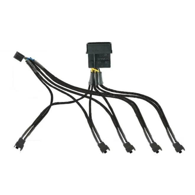 Evercool  Fan Cable Adapter Supports 5 PWM Fans from single MB Header CB-EC-DF001