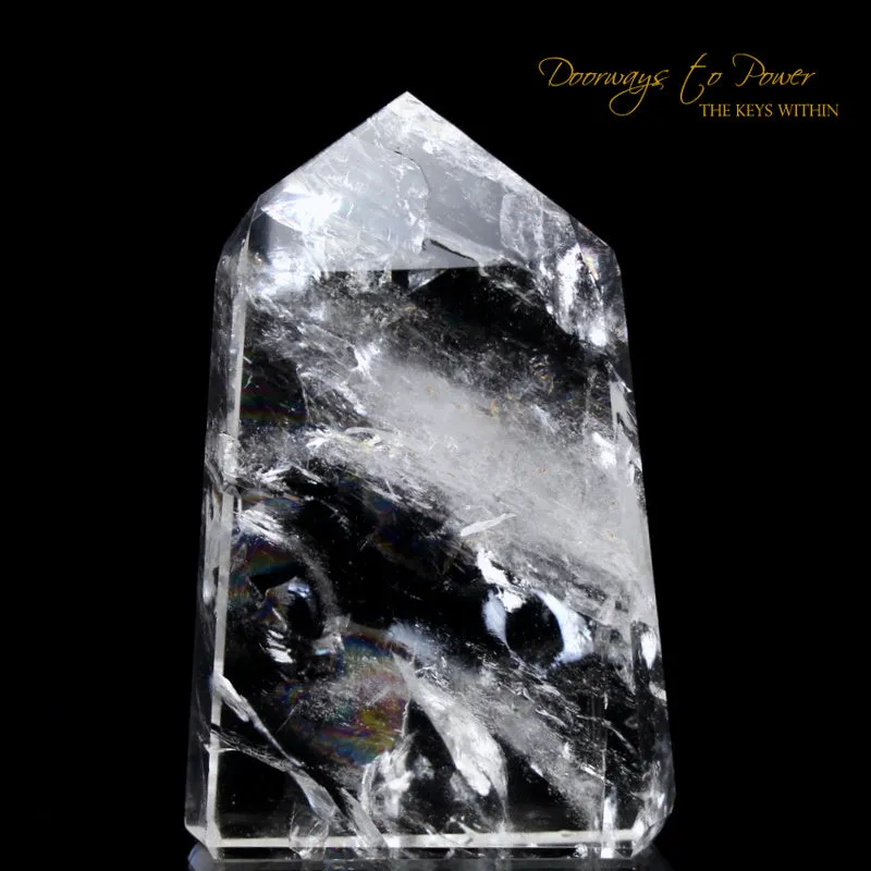 Exquisite Pure Clear Quartz Point & Devic Temple Master Crystal