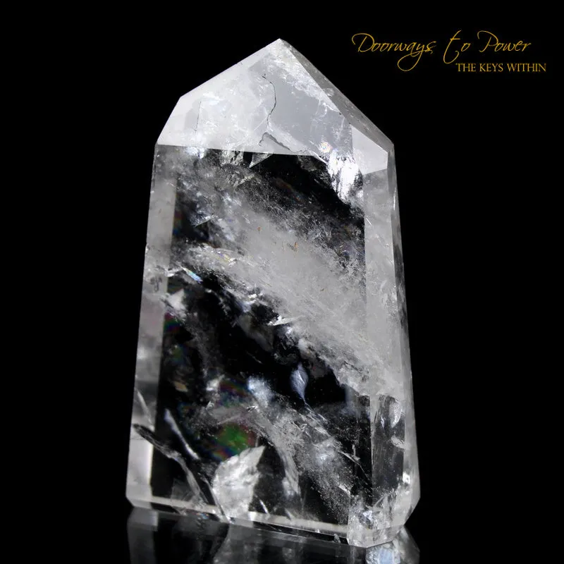 Exquisite Pure Clear Quartz Point & Devic Temple Master Crystal