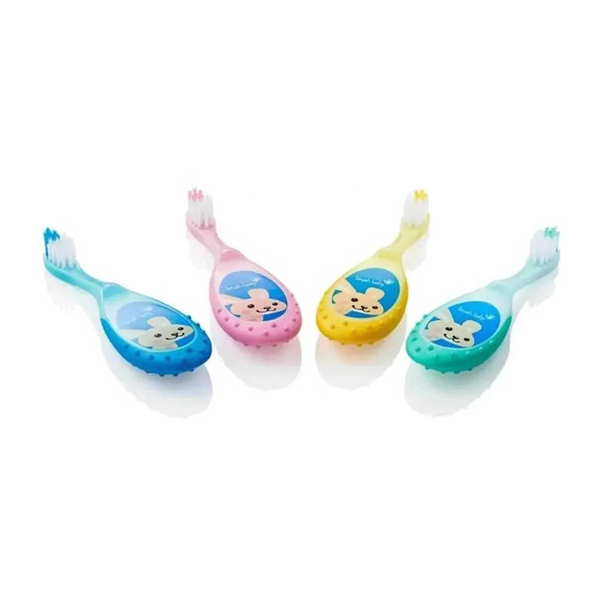 FlossBrushes™ Baby Bristles Toothbrush (0-3 Years) (4 Pack)