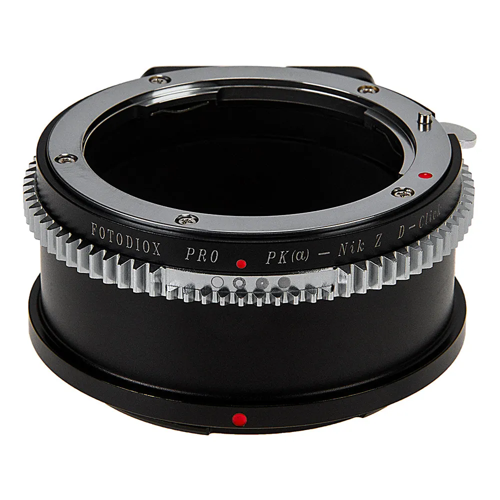 Fotodiox Pro Lens Mount Adapter Compatible with Pentax K Auto Focus Mount (PK AF) DSLR Lenses to Nikon Z-Mount Mirrorless Camera Bodies