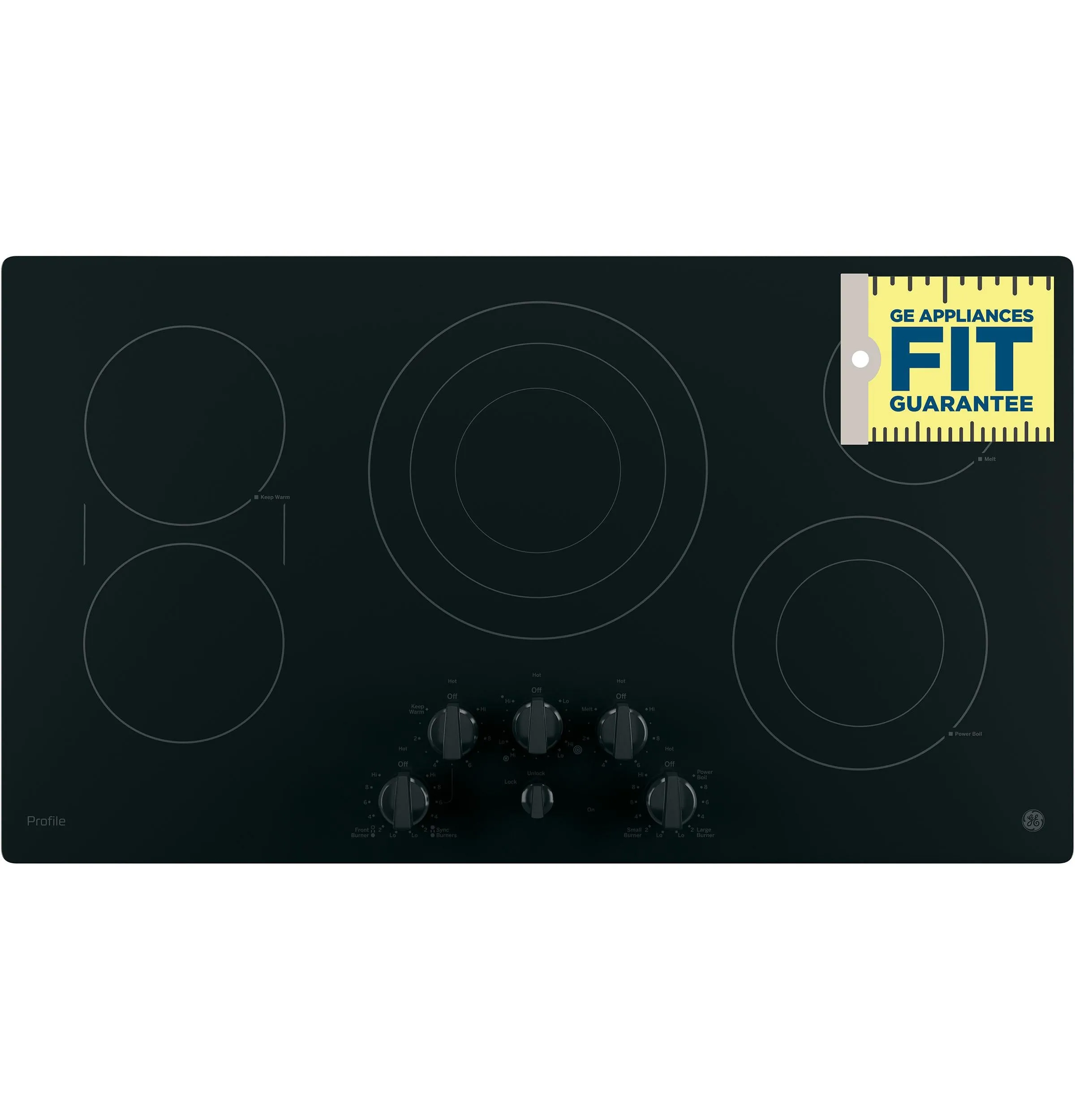 GE Profile™ 36" Built-In Knob Control Cooktop