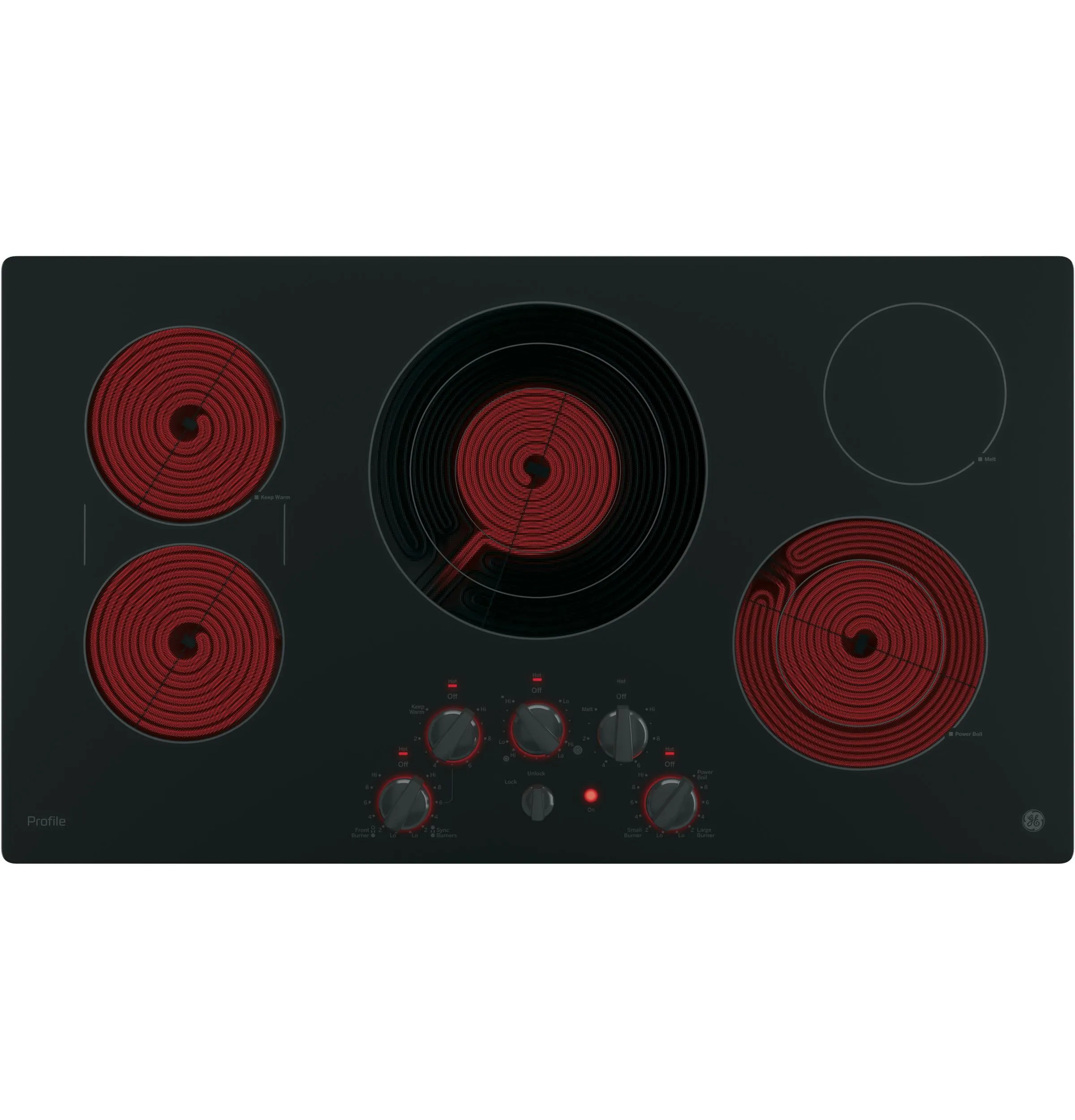 GE Profile™ 36" Built-In Knob Control Cooktop