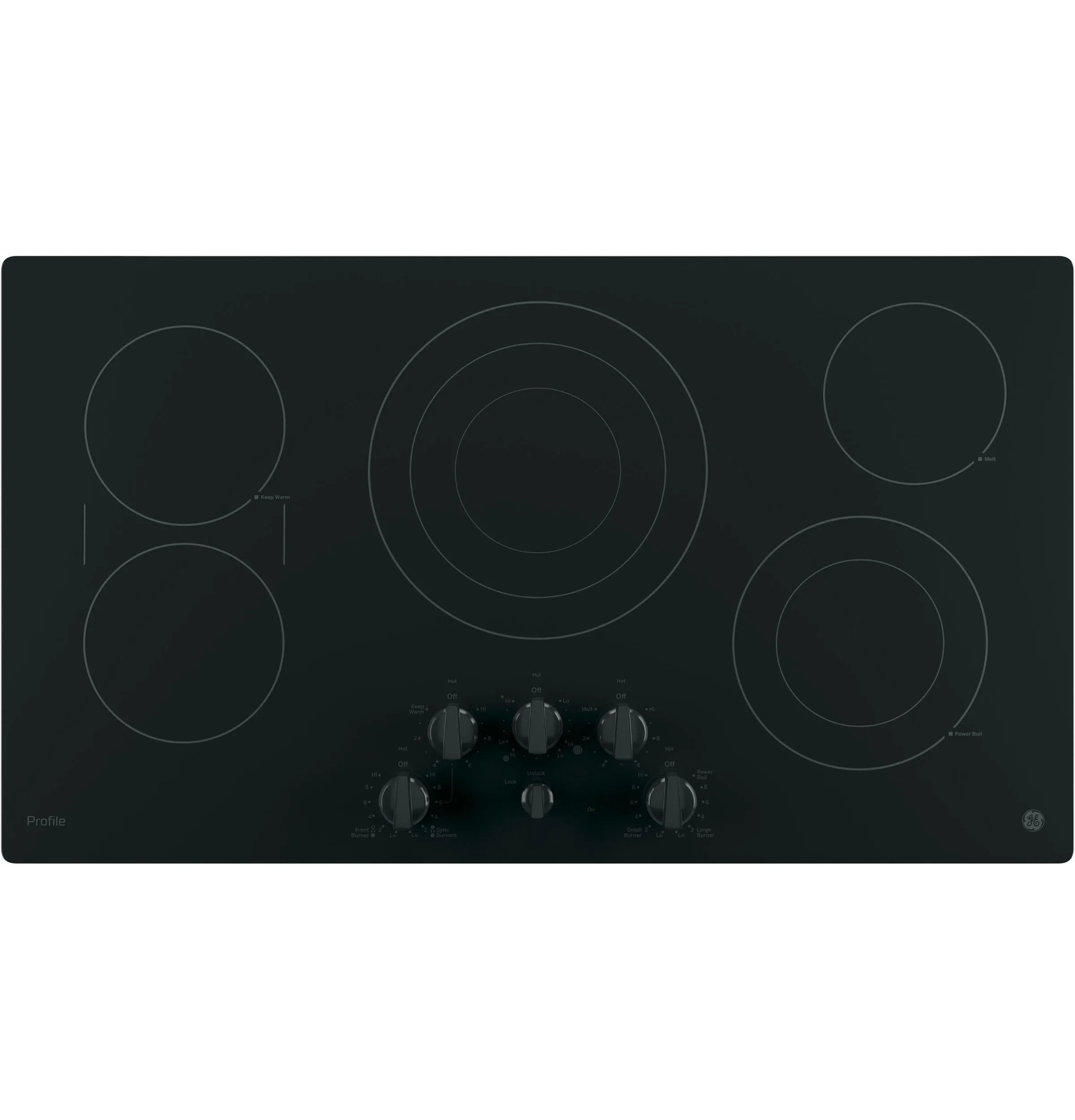 GE Profile™ 36" Built-In Knob Control Cooktop