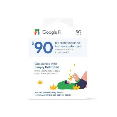 Google Fi Simply Unlimited SIM Kit