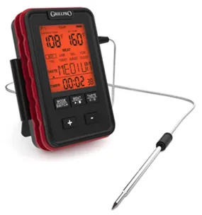 GrillPro 13925 Thermometer, Backlit Display :EA: QUANTITY: 1