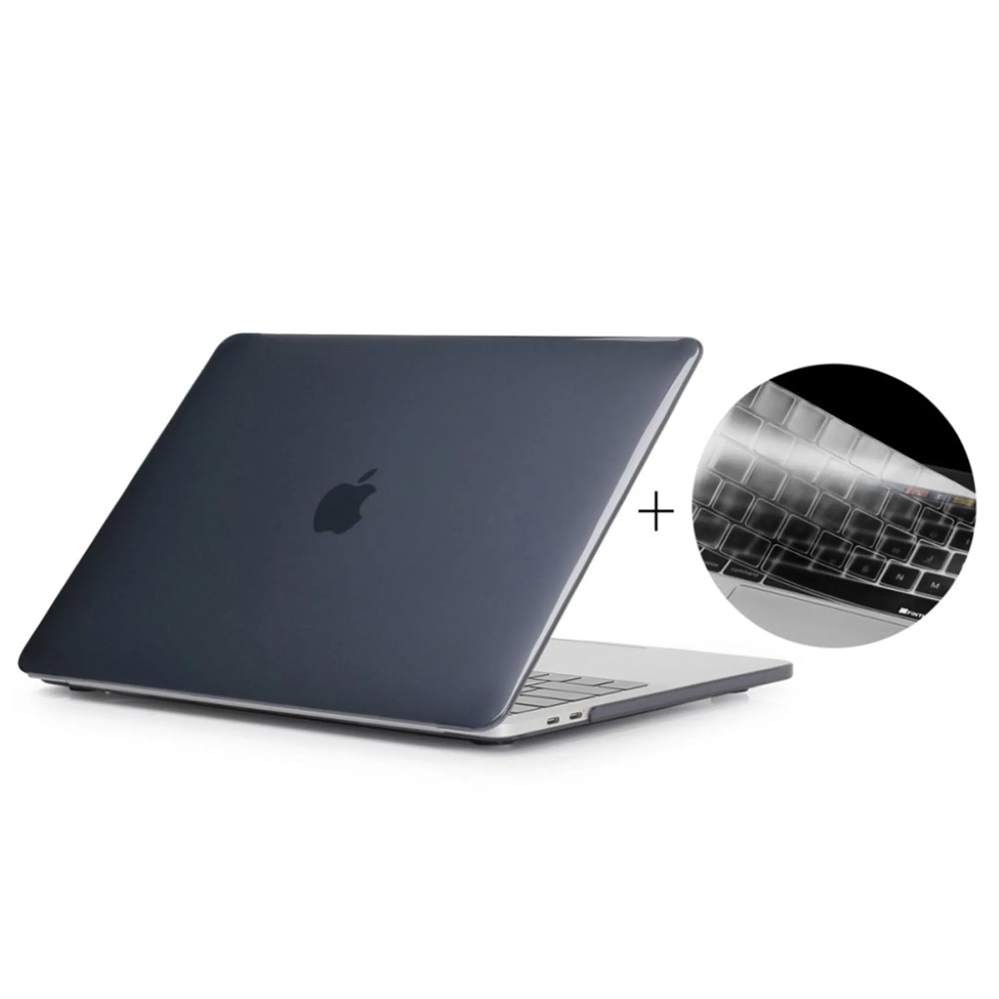 HAT PRINCE MacBook Pro 13 No Touchbar crystal case with keyboard protector - Black