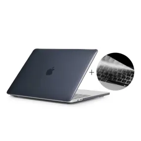 HAT PRINCE MacBook Pro 13 No Touchbar crystal case with keyboard protector - Black