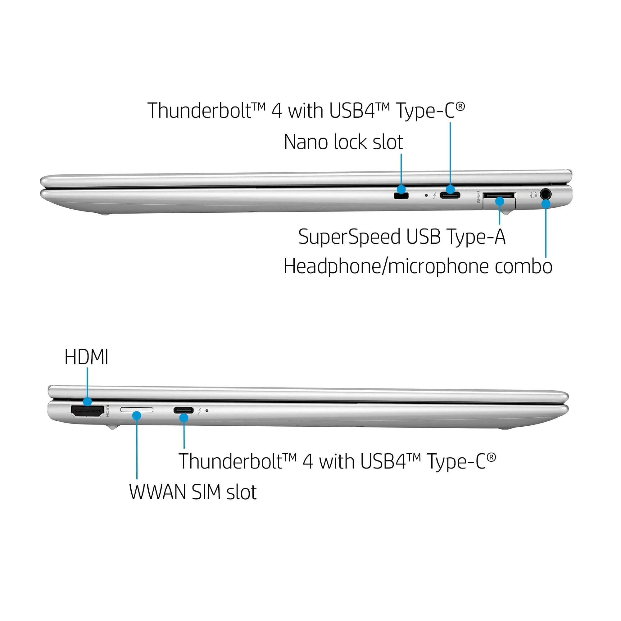 HP Elite Dragonfly G3 Laptop 34.3 cm (13.5") Touchscreen WUXGA  Intel® Core™ i7 i7-1255U 16 GB LPDDR5-SDRAM 512 GB SSD Wi-Fi 6E (802.11ax) Windows 11 Pro Blue