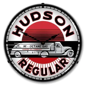 Hudson Gas Backlit LED Clock