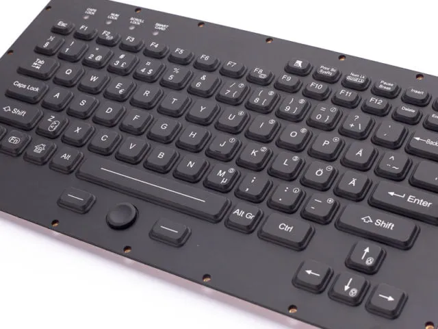 iKey TMLT-870-OEM Thin Military Keyboard with Integrated FSR Pointing Device