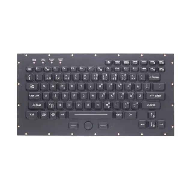 iKey TMLT-870-OEM Thin Military Keyboard with Integrated FSR Pointing Device