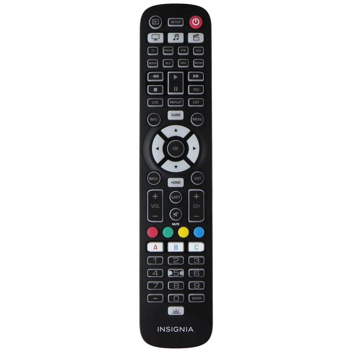 Insignia 8-Device Backlit Universal Remote - Black (NS-RMT8D21)