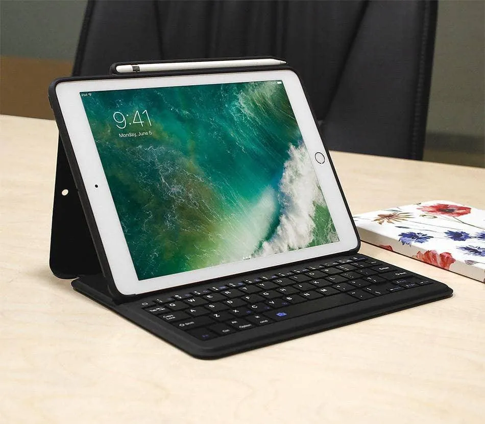 iPad Air 3 2019 Bluetooth Keyboard Built-in Pencil Holder Smart Folding Tablet Case