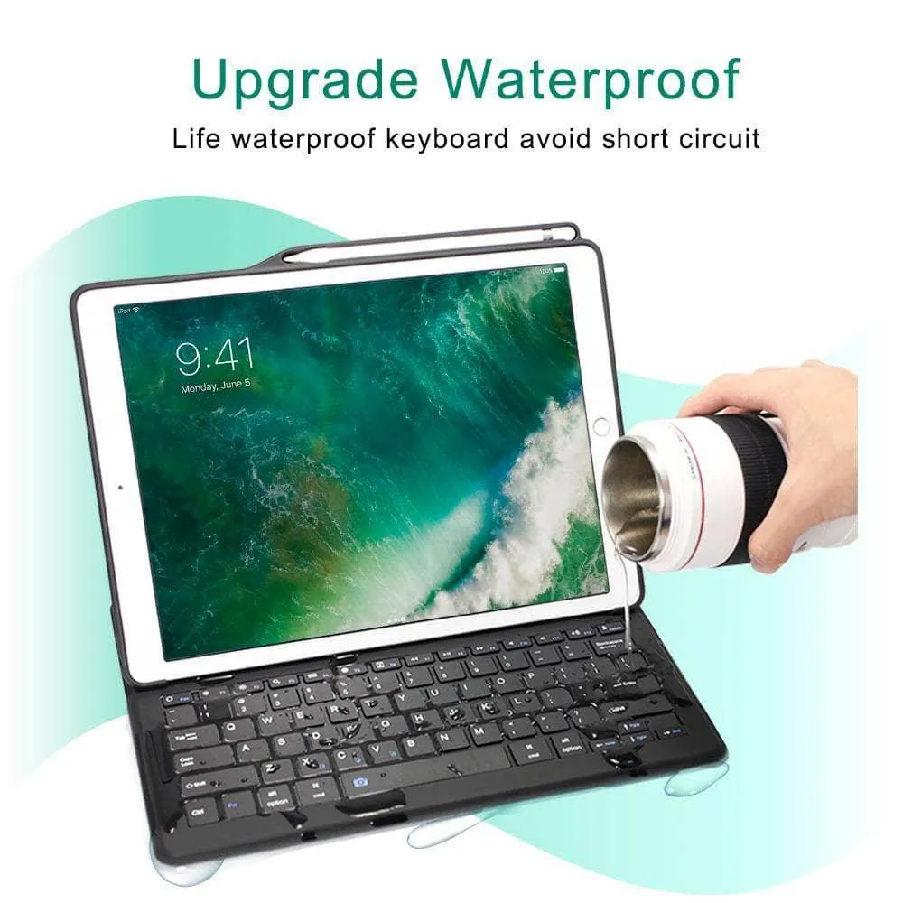 iPad Air 3 2019 Bluetooth Keyboard Built-in Pencil Holder Smart Folding Tablet Case