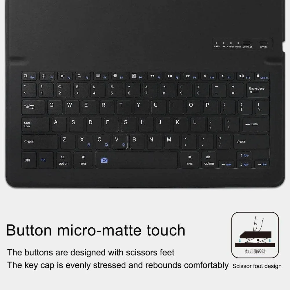 iPad Air 3 2019 Bluetooth Keyboard Built-in Pencil Holder Smart Folding Tablet Case