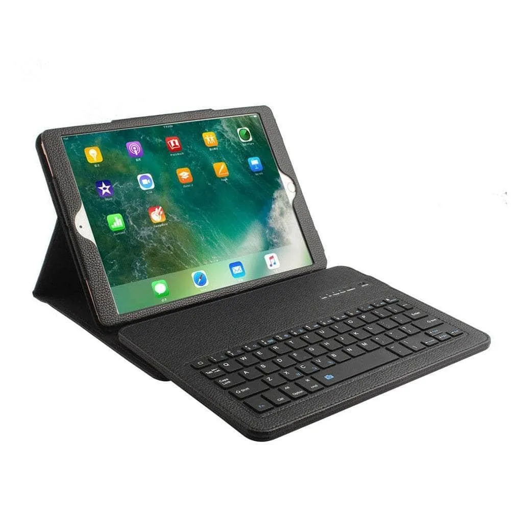 iPad Pro 12.9 2018 Detachable Tablet Keyboard Case Leather Look Cover