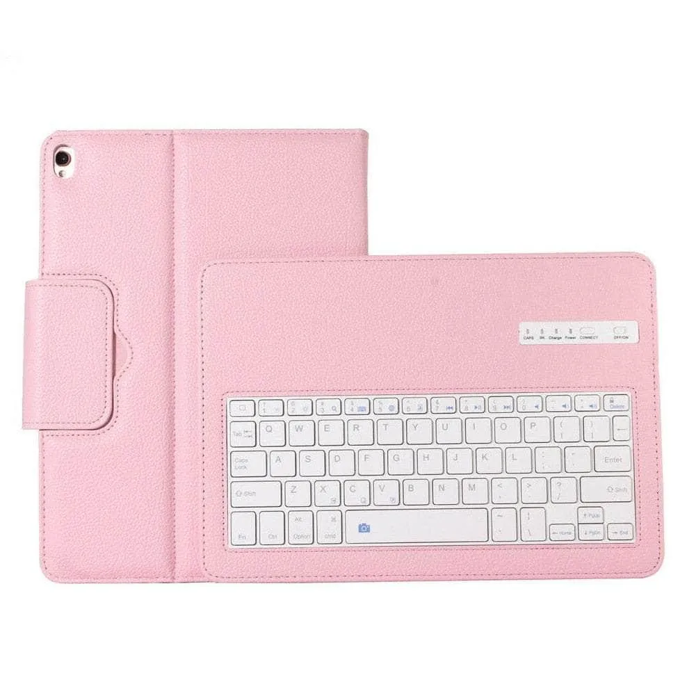 iPad Pro 12.9 2018 Detachable Tablet Keyboard Case Leather Look Cover