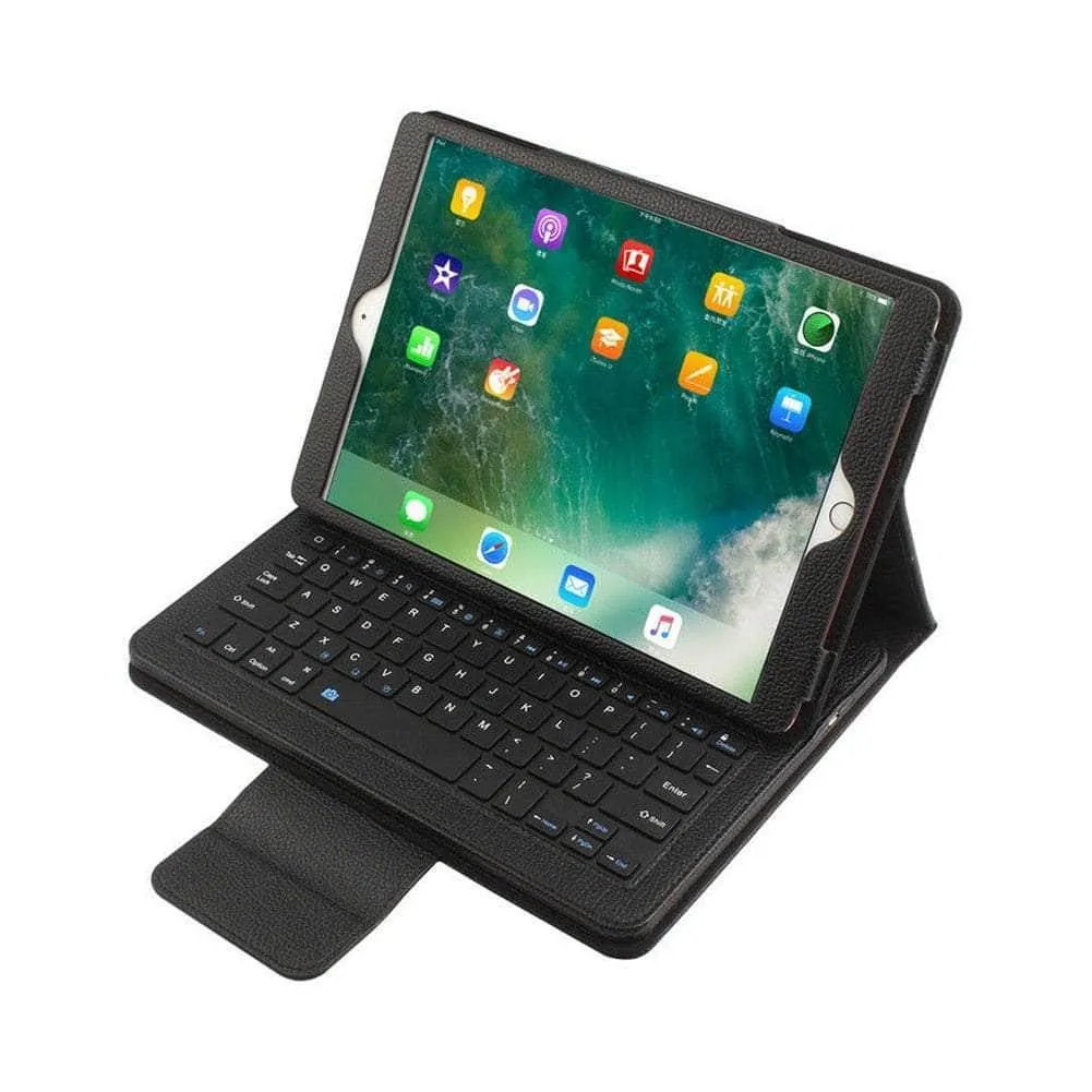 iPad Pro 12.9 2018 Detachable Tablet Keyboard Case Leather Look Cover