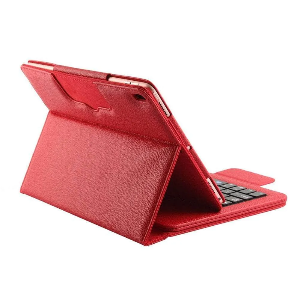 iPad Pro 12.9 2018 Detachable Tablet Keyboard Case Leather Look Cover