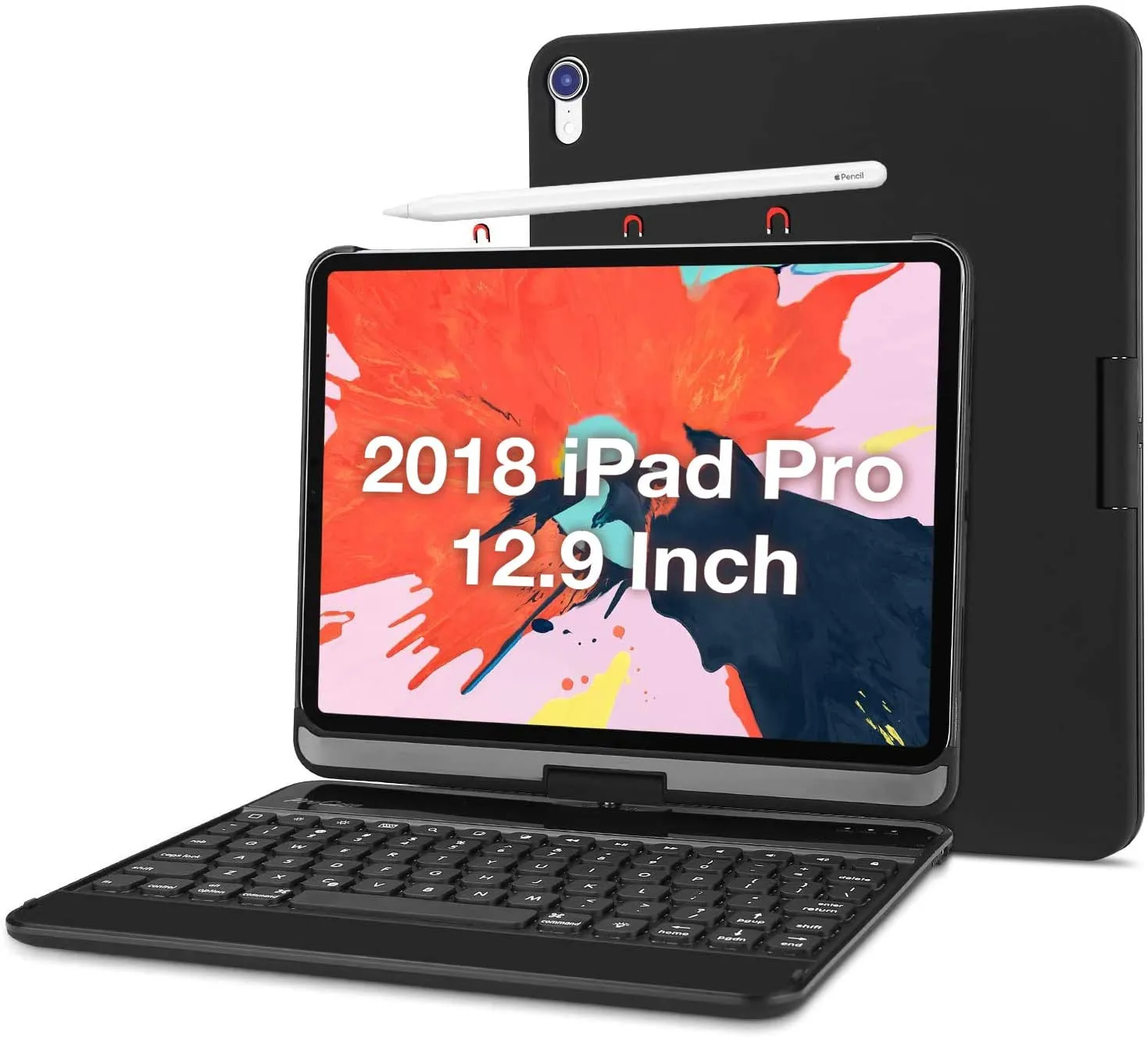 iPad Pro 12.9" 3rd Gen 2018 360 Degree Rotation Keyboard Case | ProCase