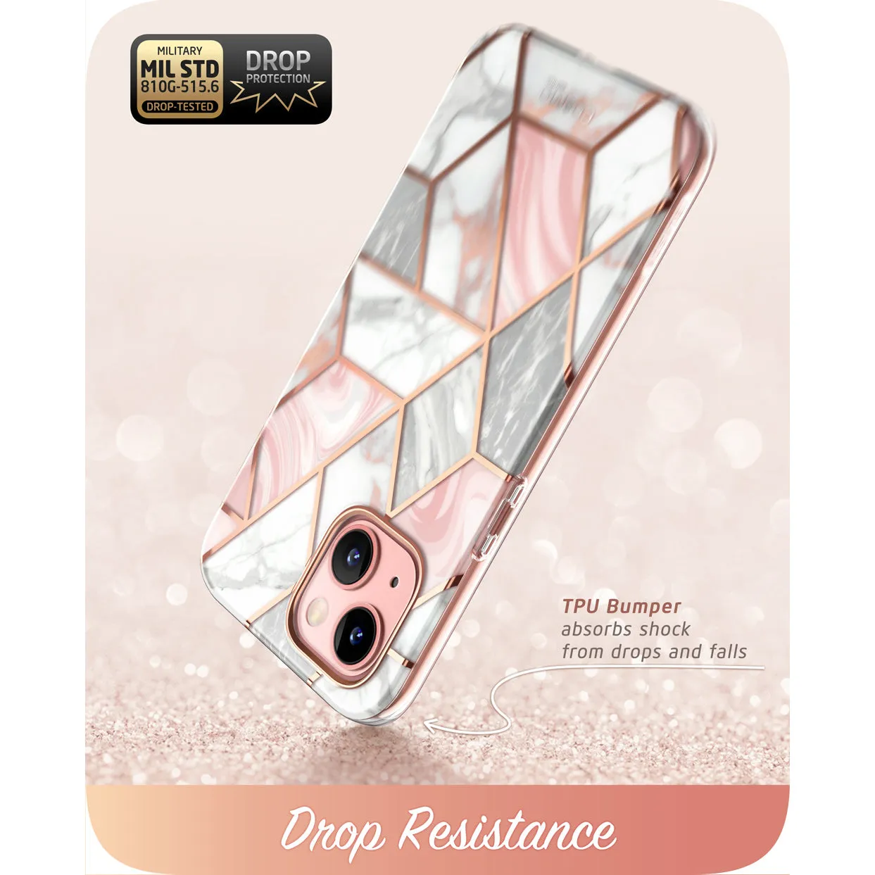 iPhone 13 Cosmo Case(open box) - Marble Pink