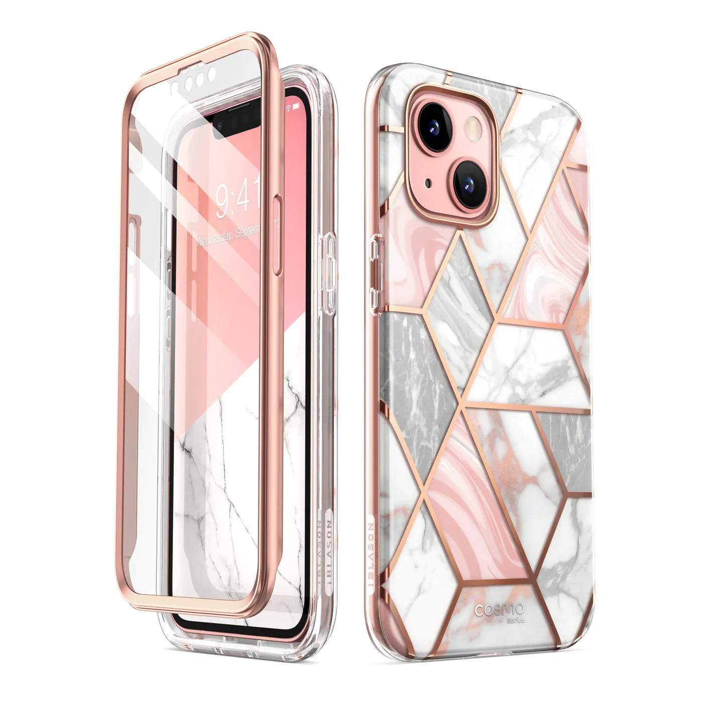 iPhone 13 Cosmo Case(open box) - Marble Pink