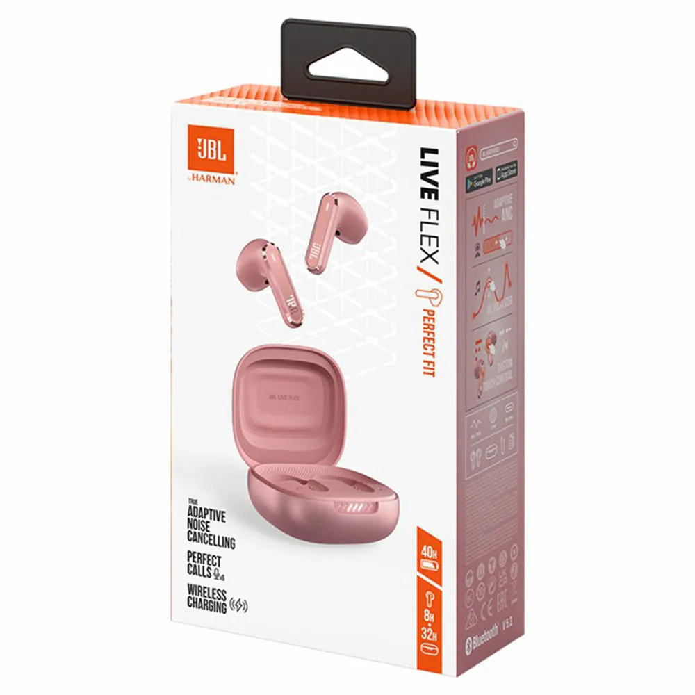 JBL Live Flex True In-Ear Wireless Noise Cancelling Earbuds - Rose | JBLLIVEFLEXROS