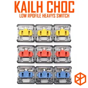 kailh low profile choc switch half high ultrathin RGB Swithes For Backlit Mechanical keyboard Dark Yellow Burnt Orange Pale Blue