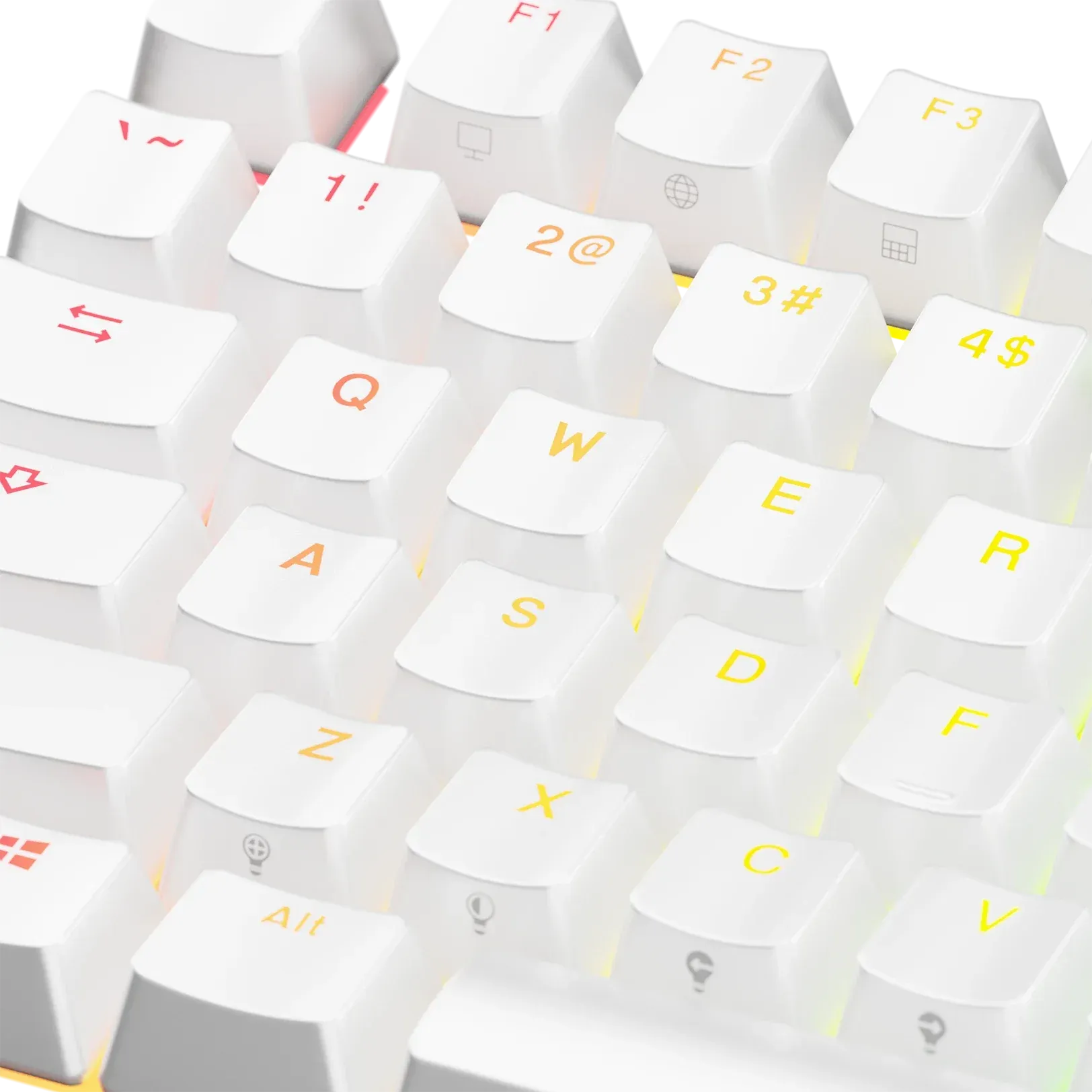 Keycaps Backlit White US