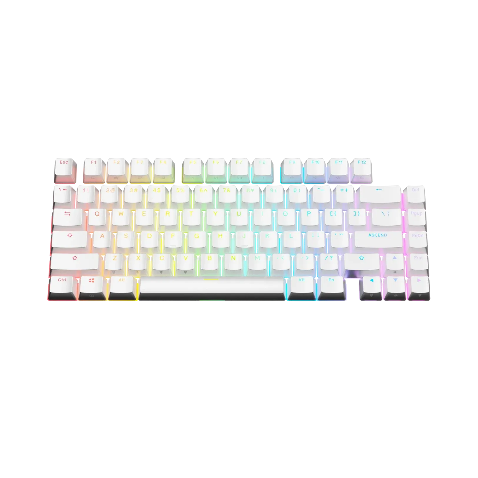 Keycaps Backlit White US