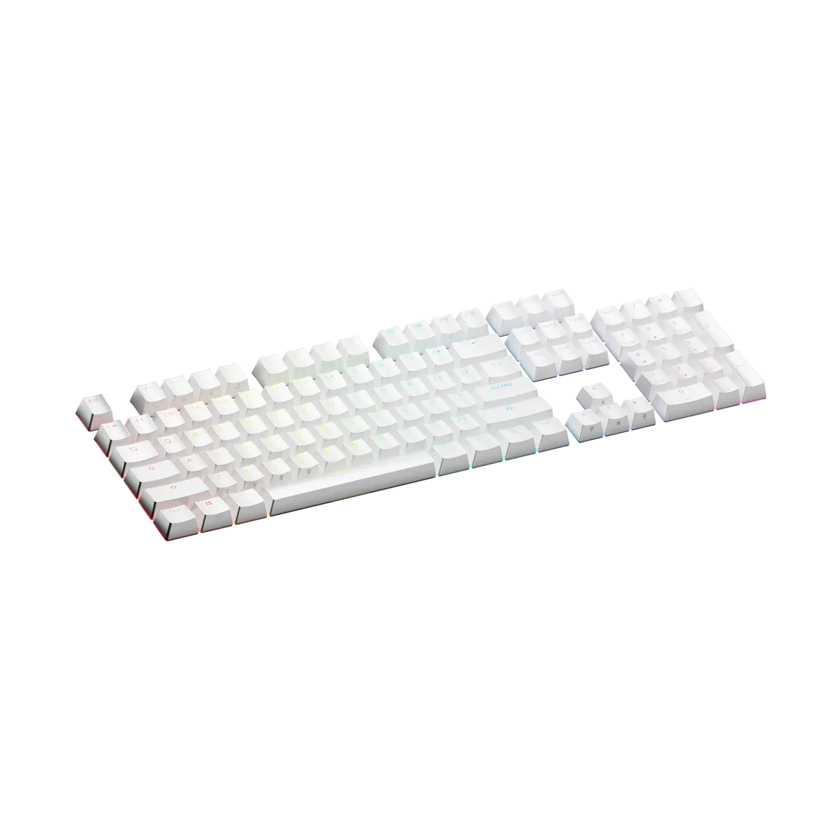 Keycaps Backlit White US