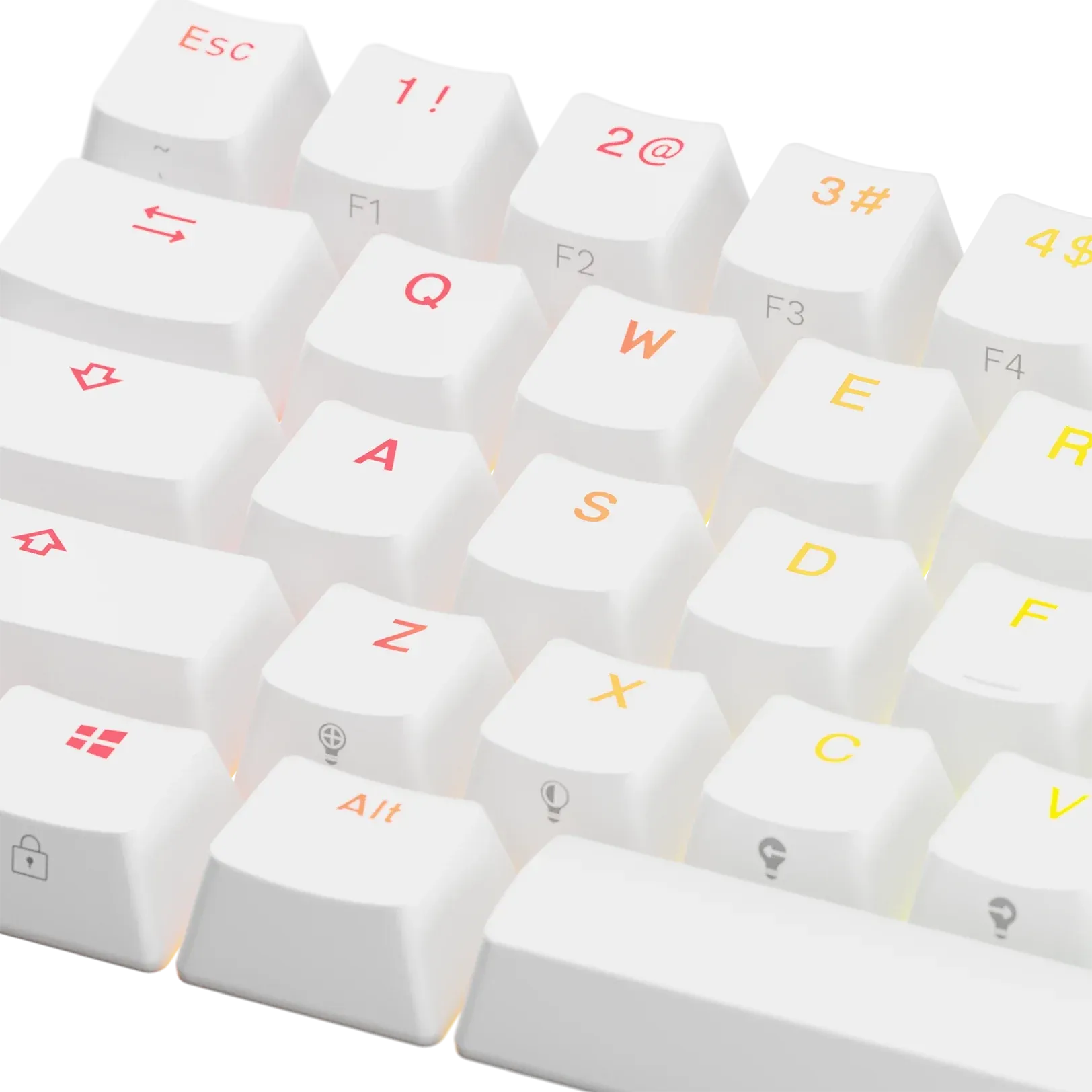 Keycaps Backlit White US