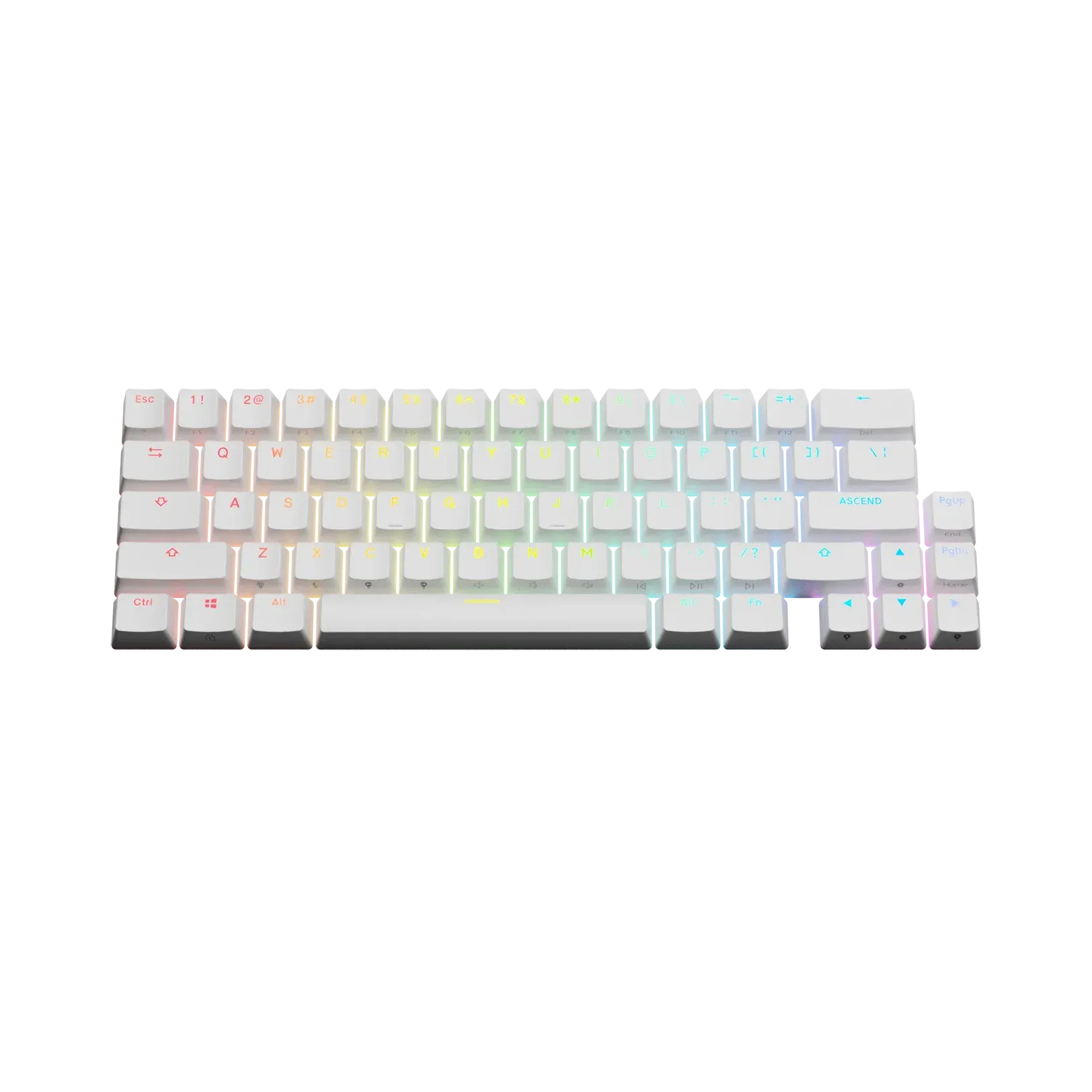 Keycaps Backlit White US